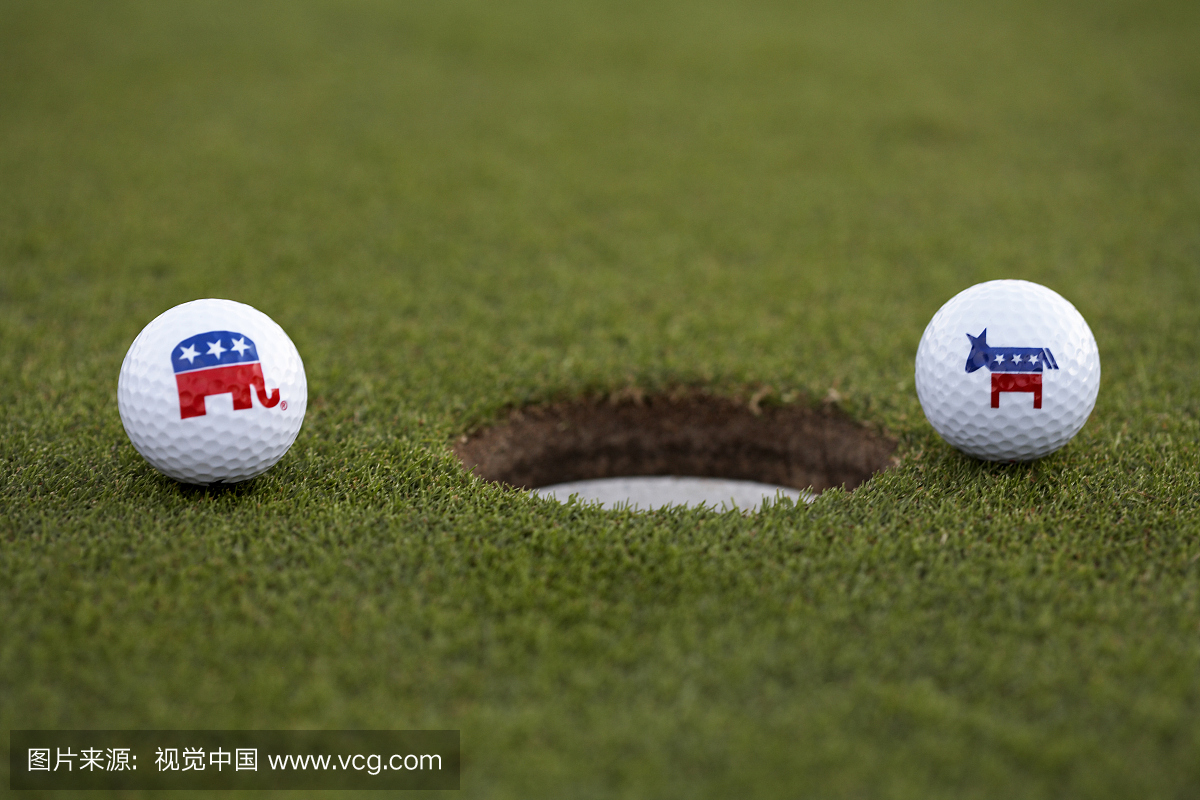 民主党和共和党高尔夫球