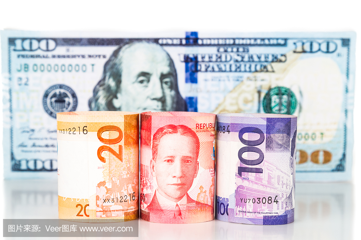 关闭菲律宾Piso货币对美元