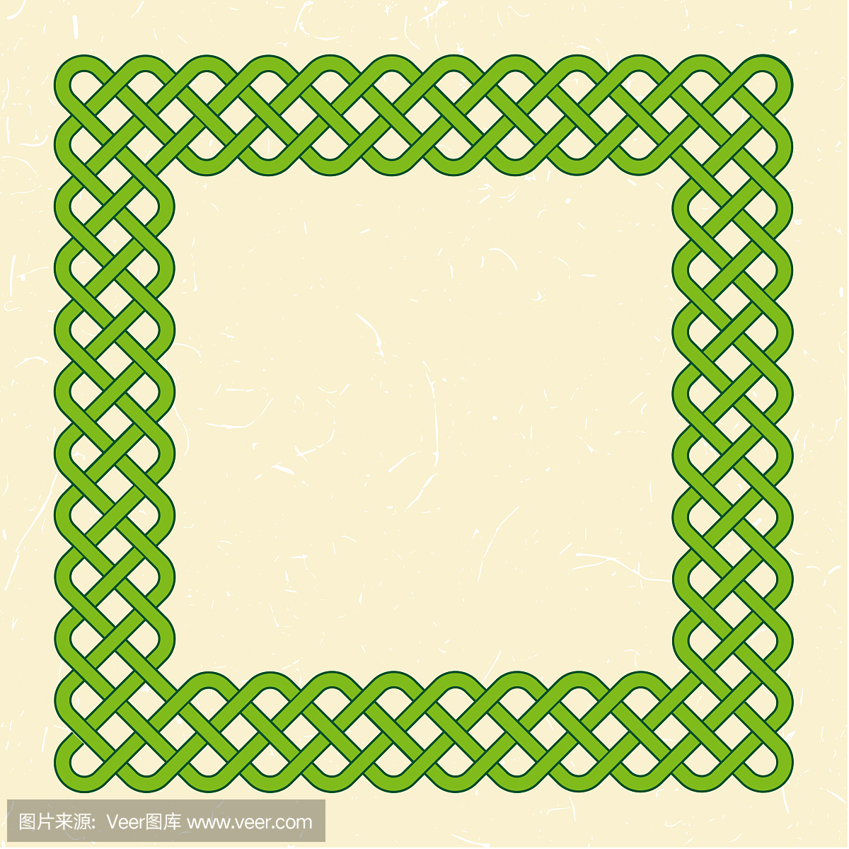 绿色凯尔特风格的框架
