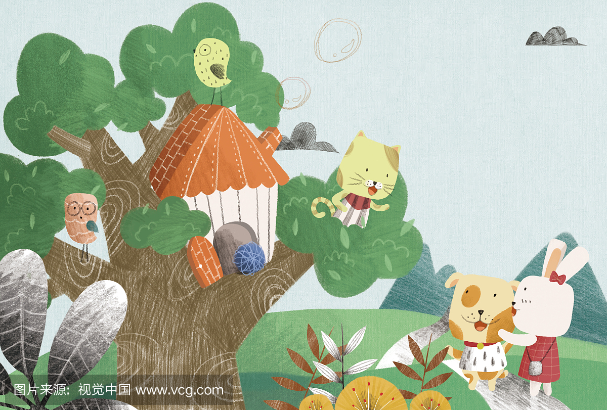 插画,绘本,绘画插图,矢量画