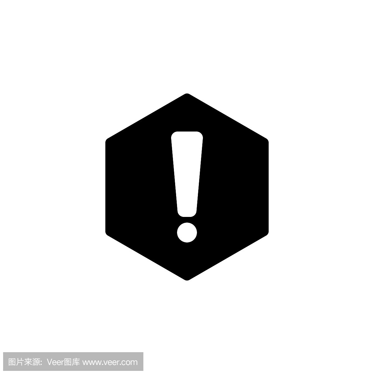 感叹号图标。简约图标移动概念和web应用程序