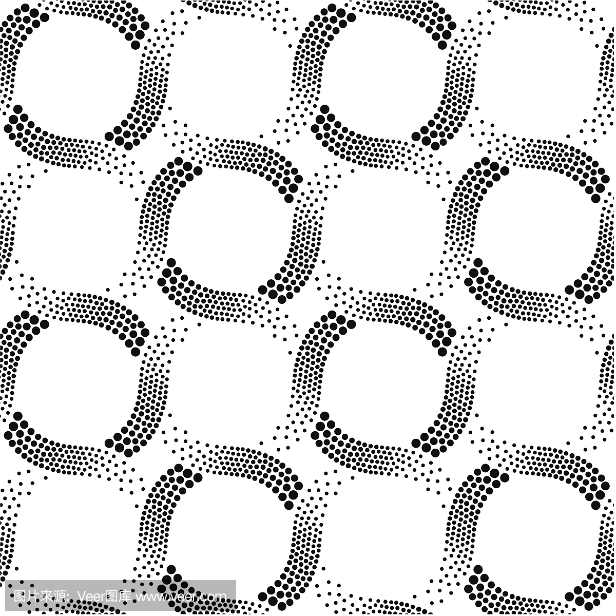 无缝点几何图案