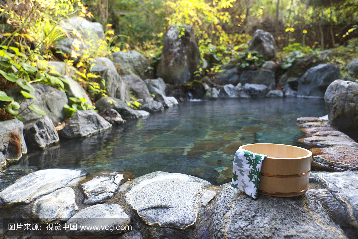 Japanese-style hot spring
