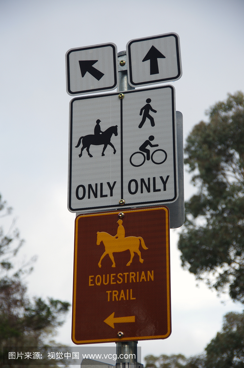 警告标识,英语,云,步行道路