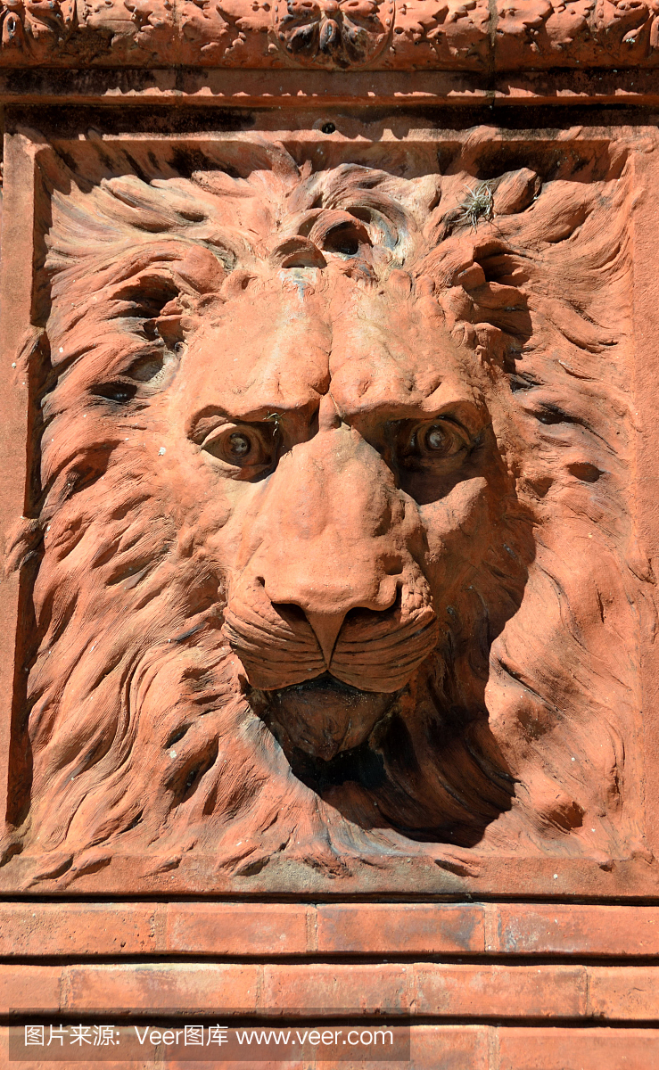 狮子雕塑建筑外观