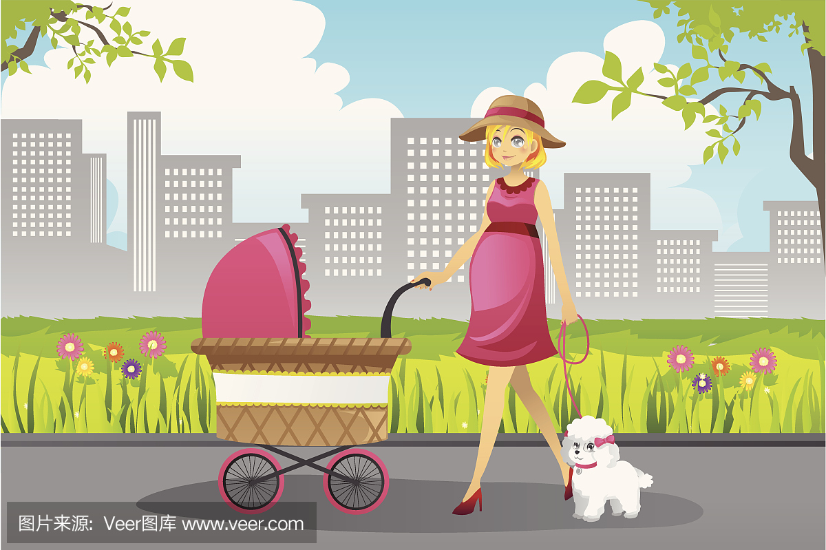 漫画团结走路划船孕妇图片