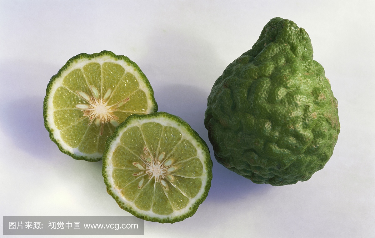 泰国柠檬,燃料罐,背景分离,一个物体