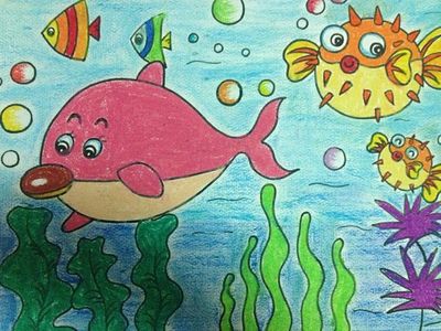 儿童画线描动物世界