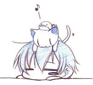 动漫猫男图片