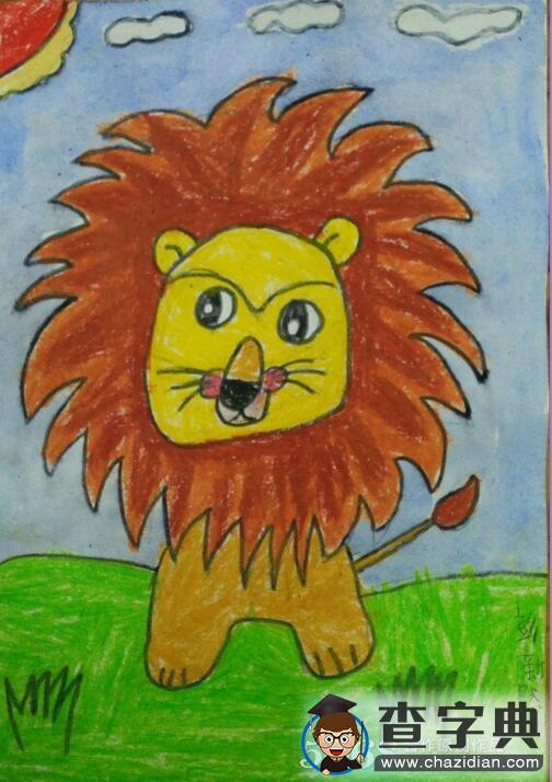 小学生动物绘画图片