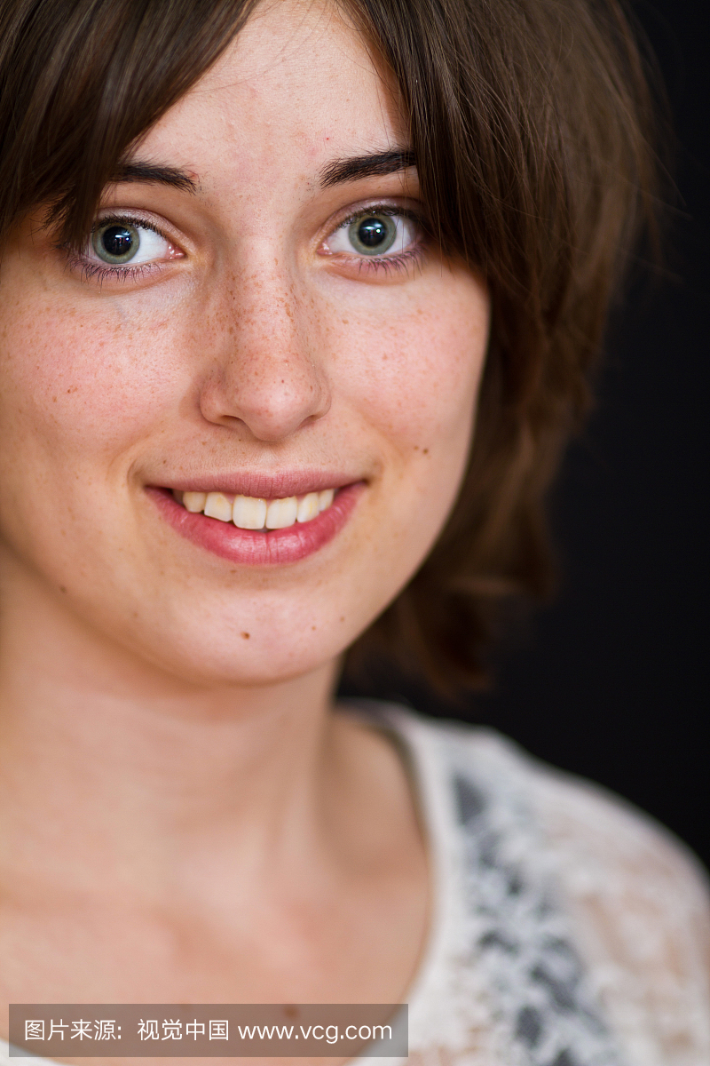 可爱的,丹麦,肖像,青少年