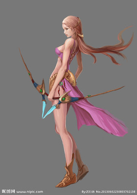 动漫人物设计图_游戏美女原画及壁纸-87kb