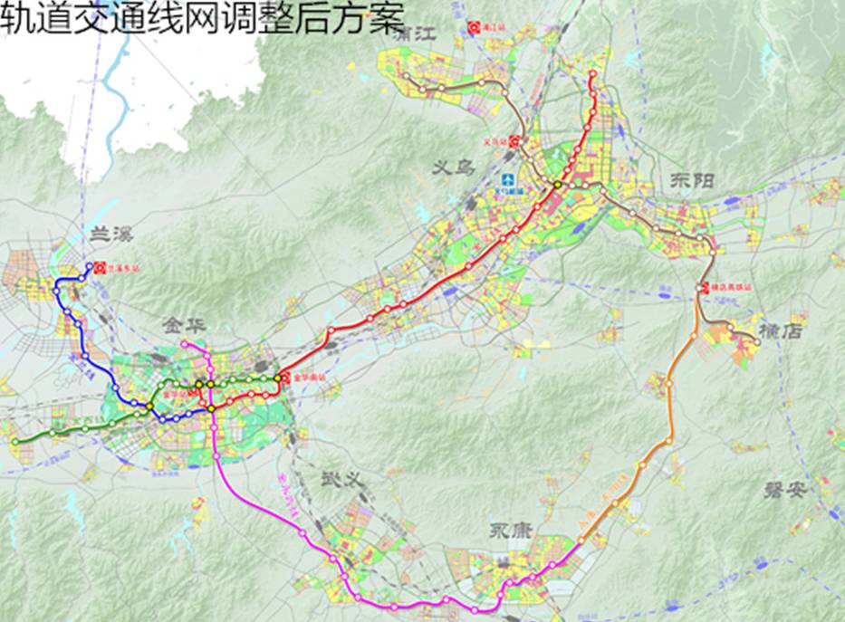 金华轨道交通规划图,金华轻轨最新规划图,金华轨道交通规划_空云网