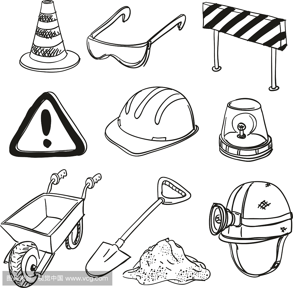 符号,标志,铲子,帽子