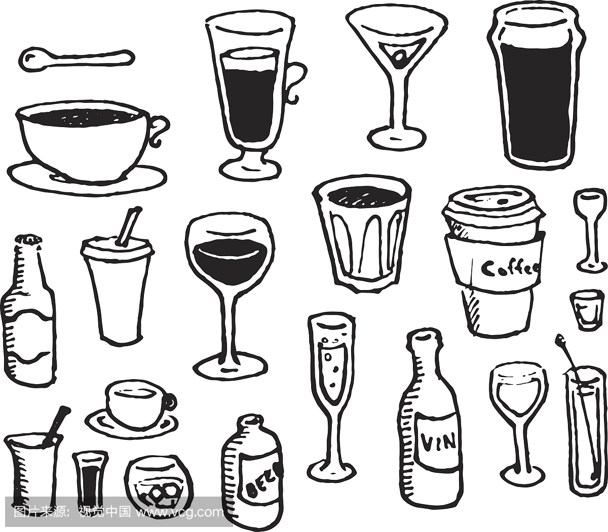 烈啤酒,牛奶,含酒精饮料,马提尼