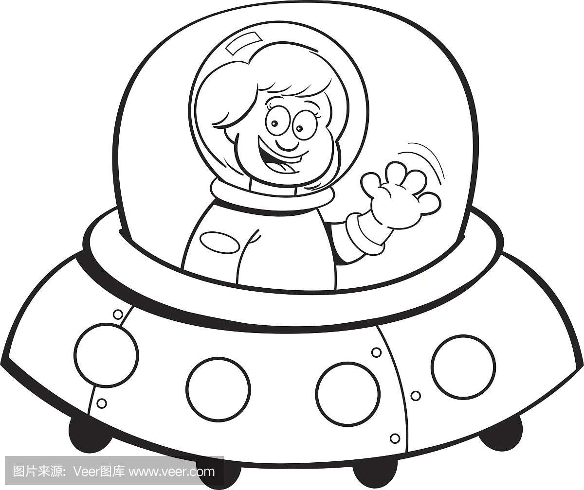 Луноход космонавтом для раскрашивания для детей