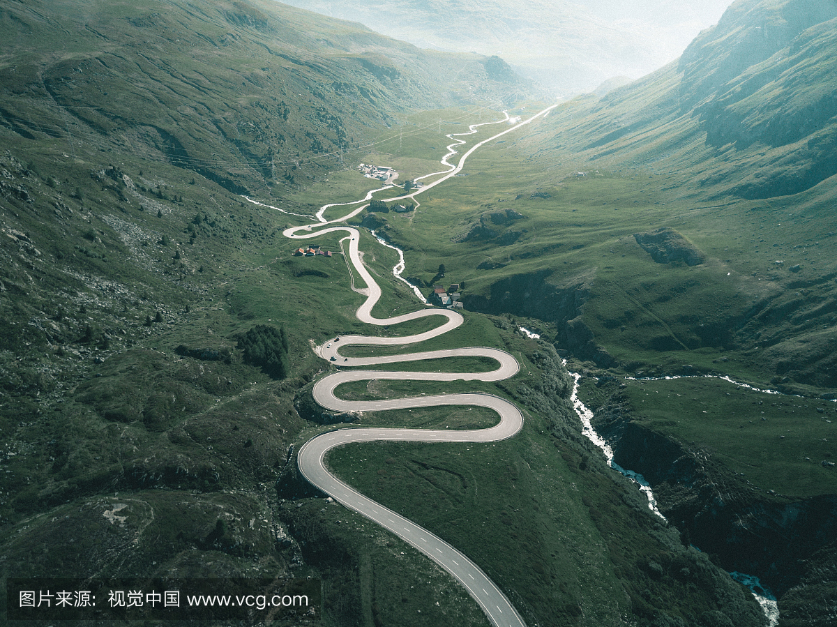 山路,盘山路,蜿蜒,绕弯的路