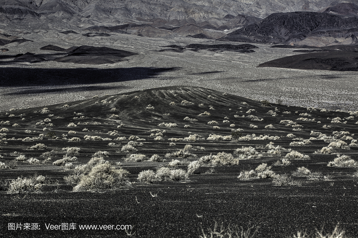 黑沙,黑沙滩,死亡谷国家公园,死河谷国家公园