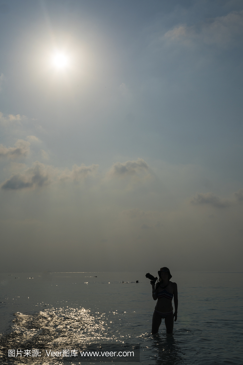 垂直画幅,女人,天堂,仅一个女人