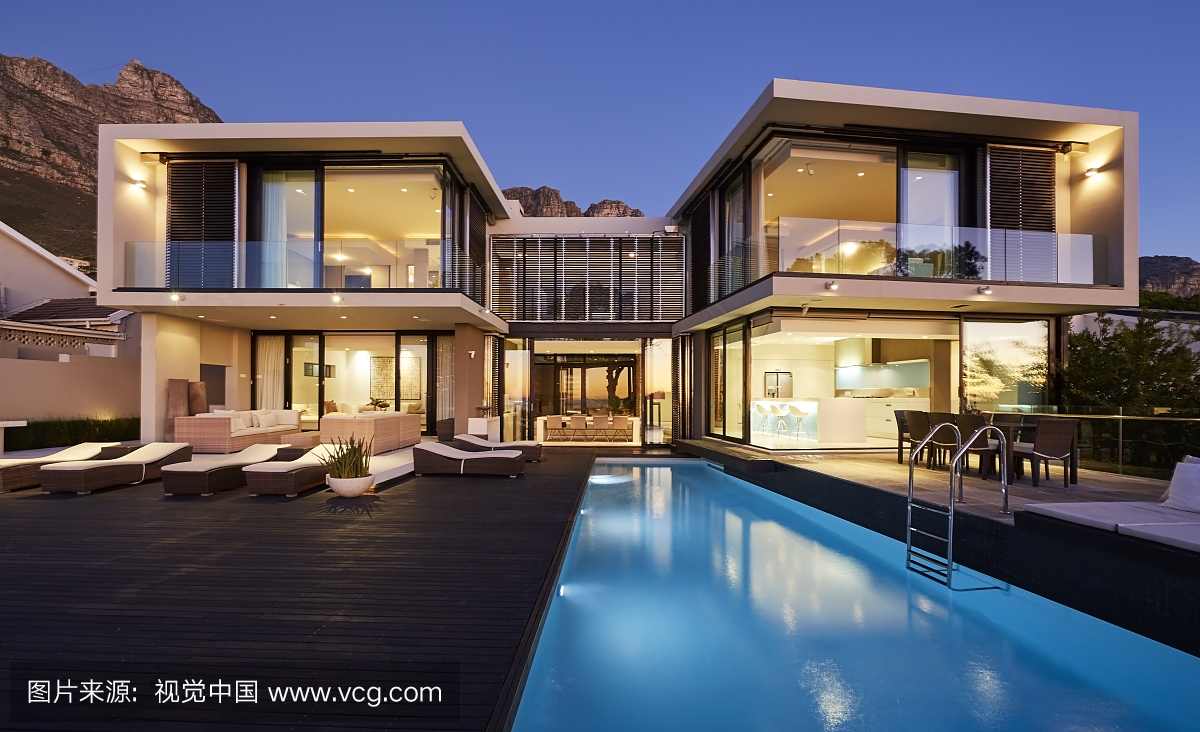 Modern luxury home showcase exterior and sw