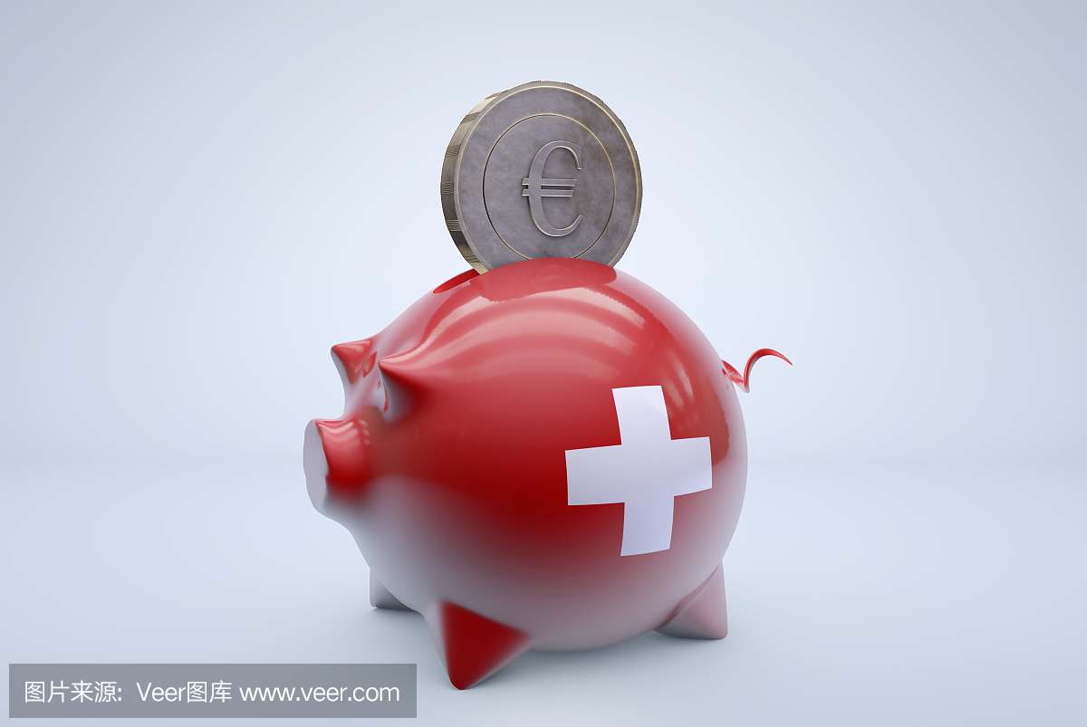 瑞士储钱罐用欧元硬币