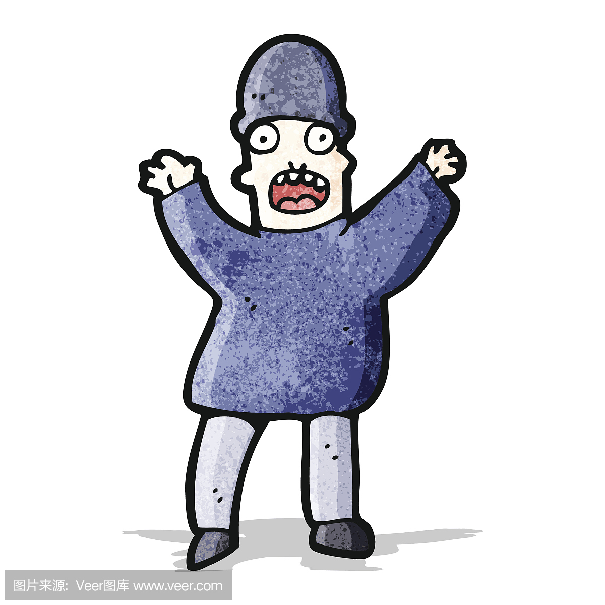 乱画,恐怖,可爱的,绘画插图