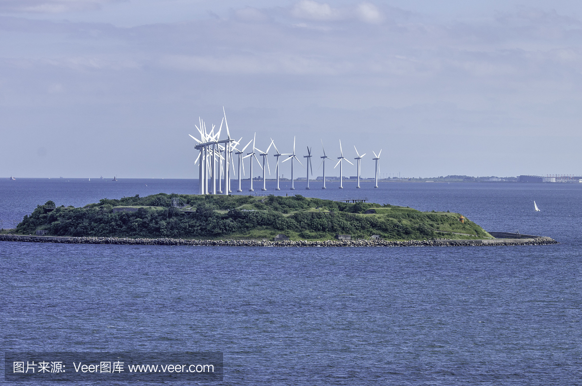 丹麦哥本哈根附近的波罗的海海上风电场