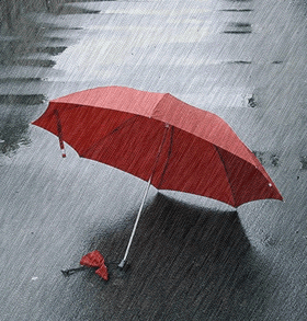 下雨天伤感动态图片