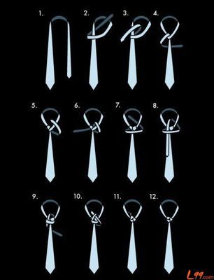 温莎结打领带图解