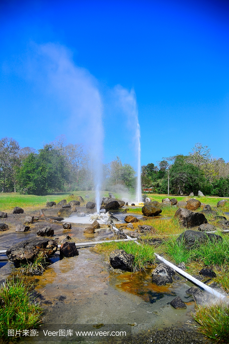 硫磺泉,硫黄泉,中途间歇泉盆地,中途温泉盆地