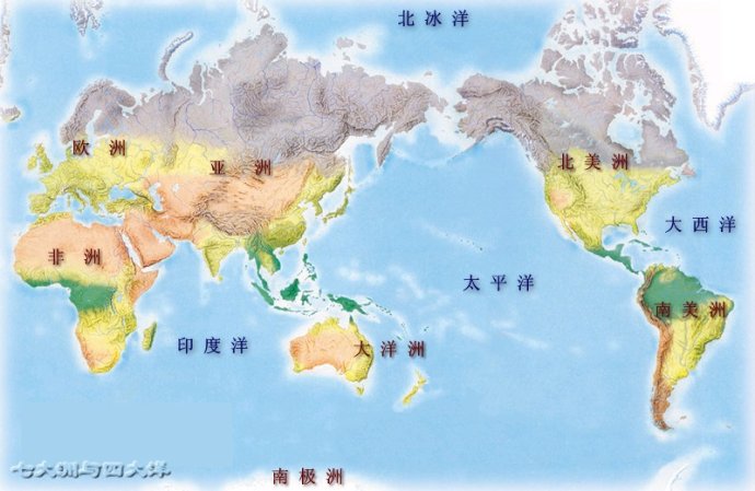 世界五大洲,哪个洲最大-大洲地理地球科学