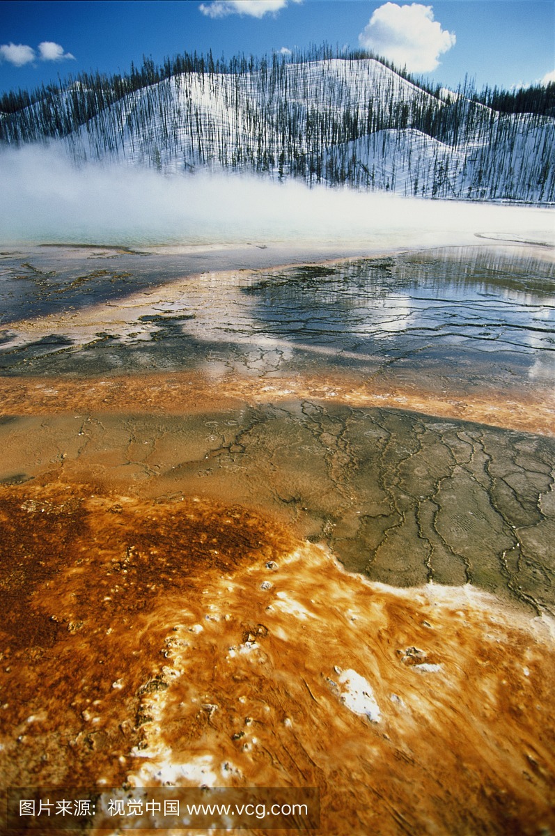 美国,怀俄明州,黄石国家公园,热水盆地
