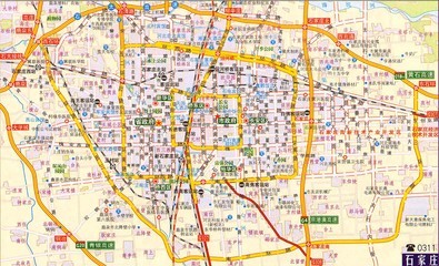 石家庄地图图片