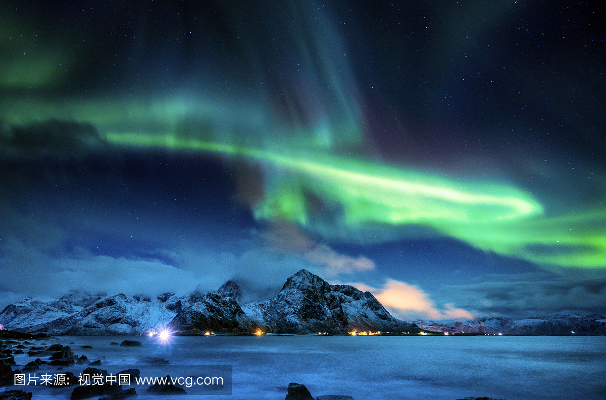 夜晚,自然,风景,图像