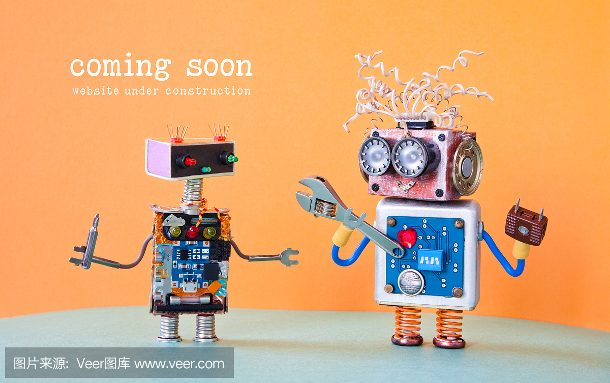 正在建设中的网站即将推出模板页面。用可调扳