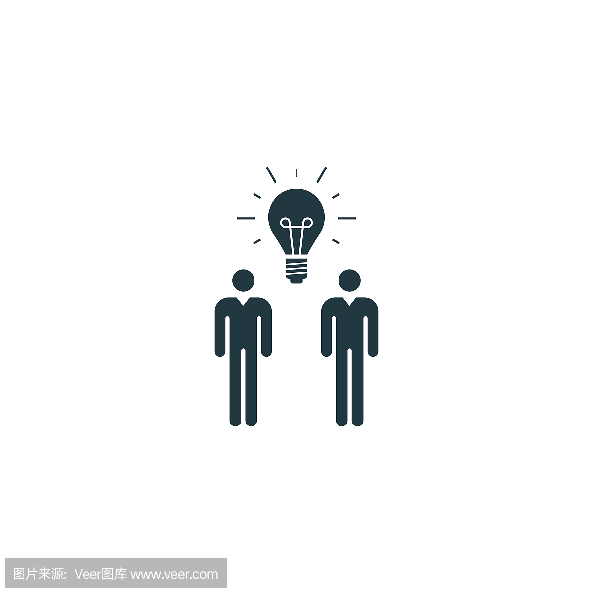 团队合作图标简单的例子