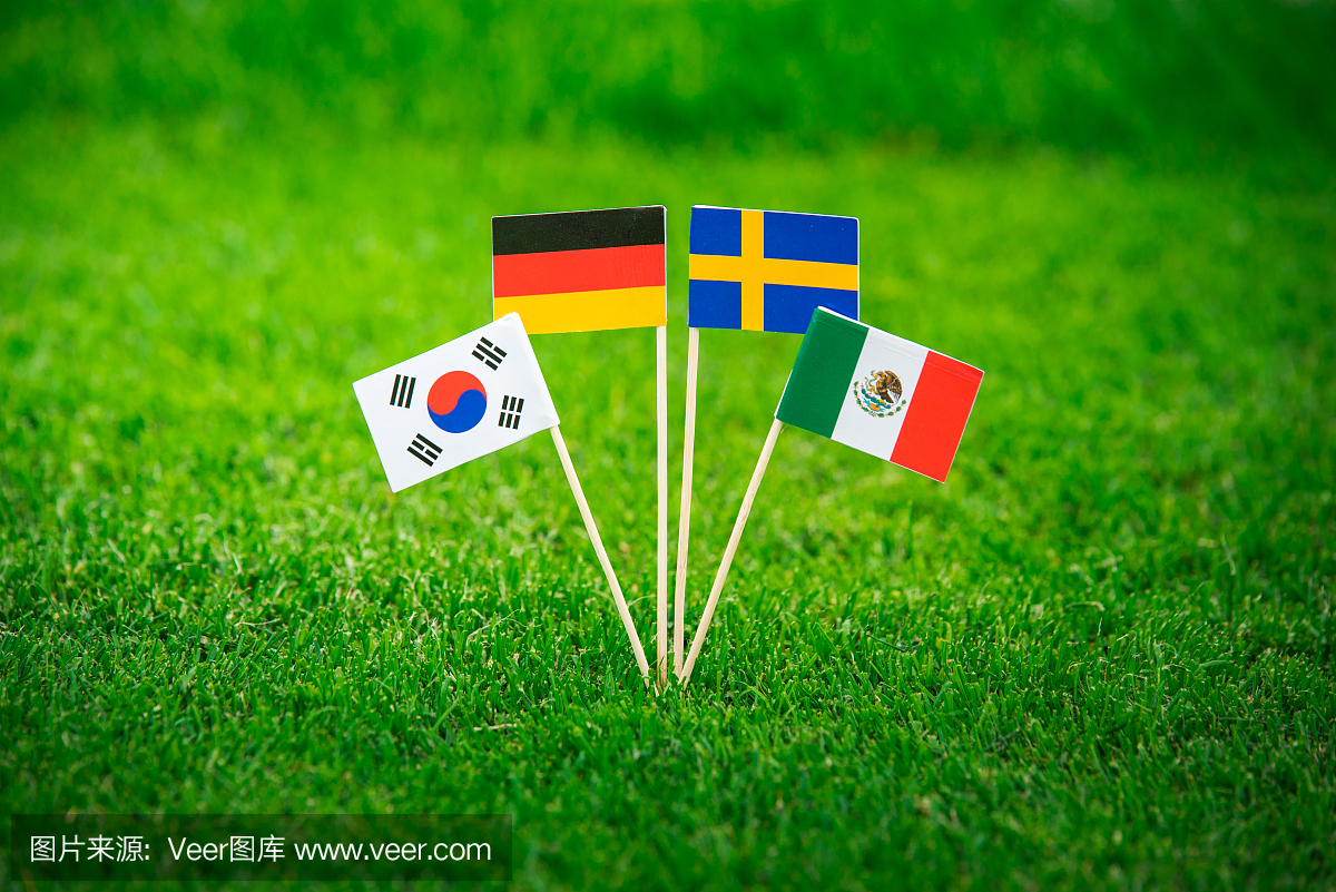德国,墨西哥,瑞典,韩国,韩国的国旗
