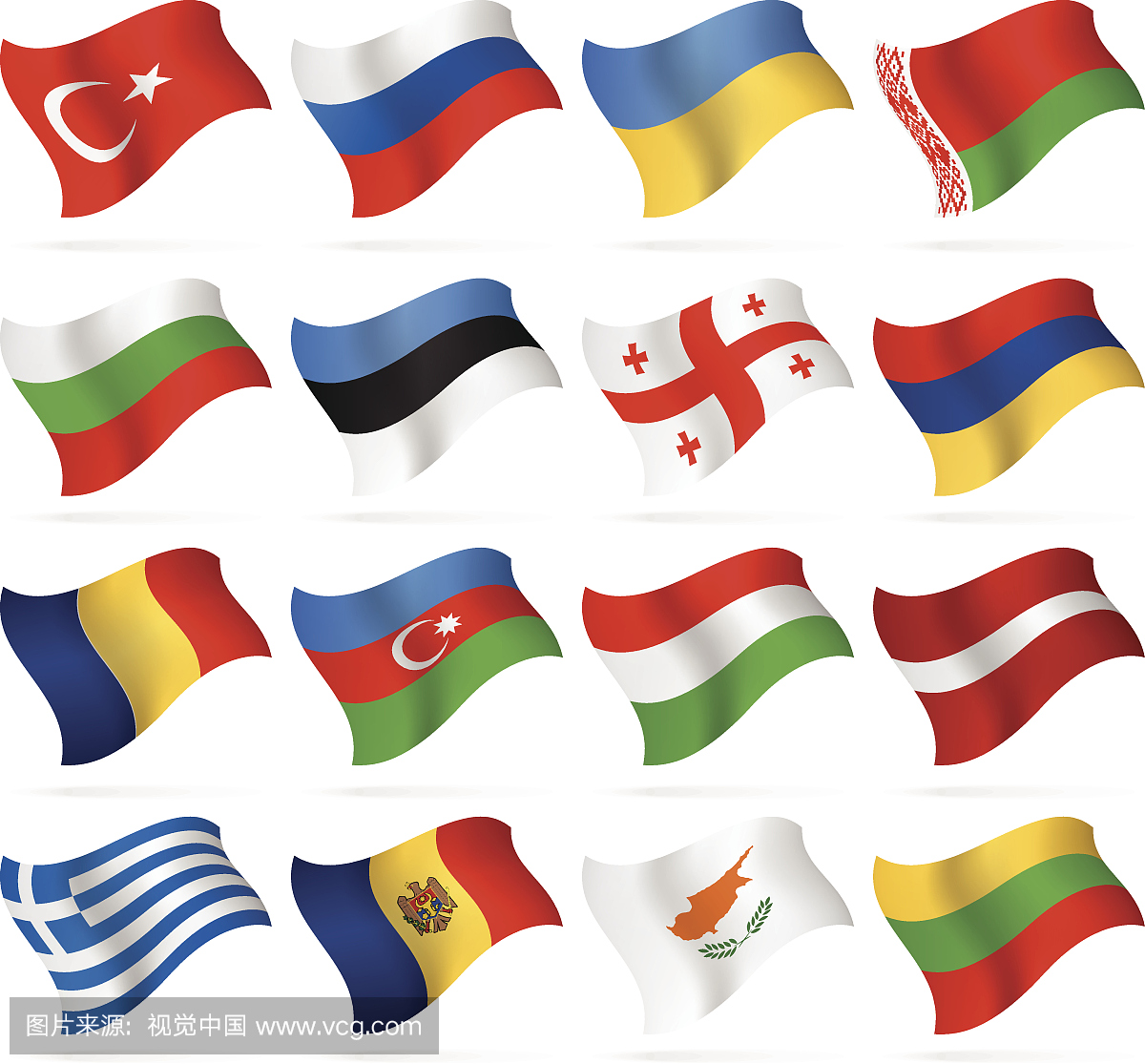 飞行旗帜 - 东欧和南欧