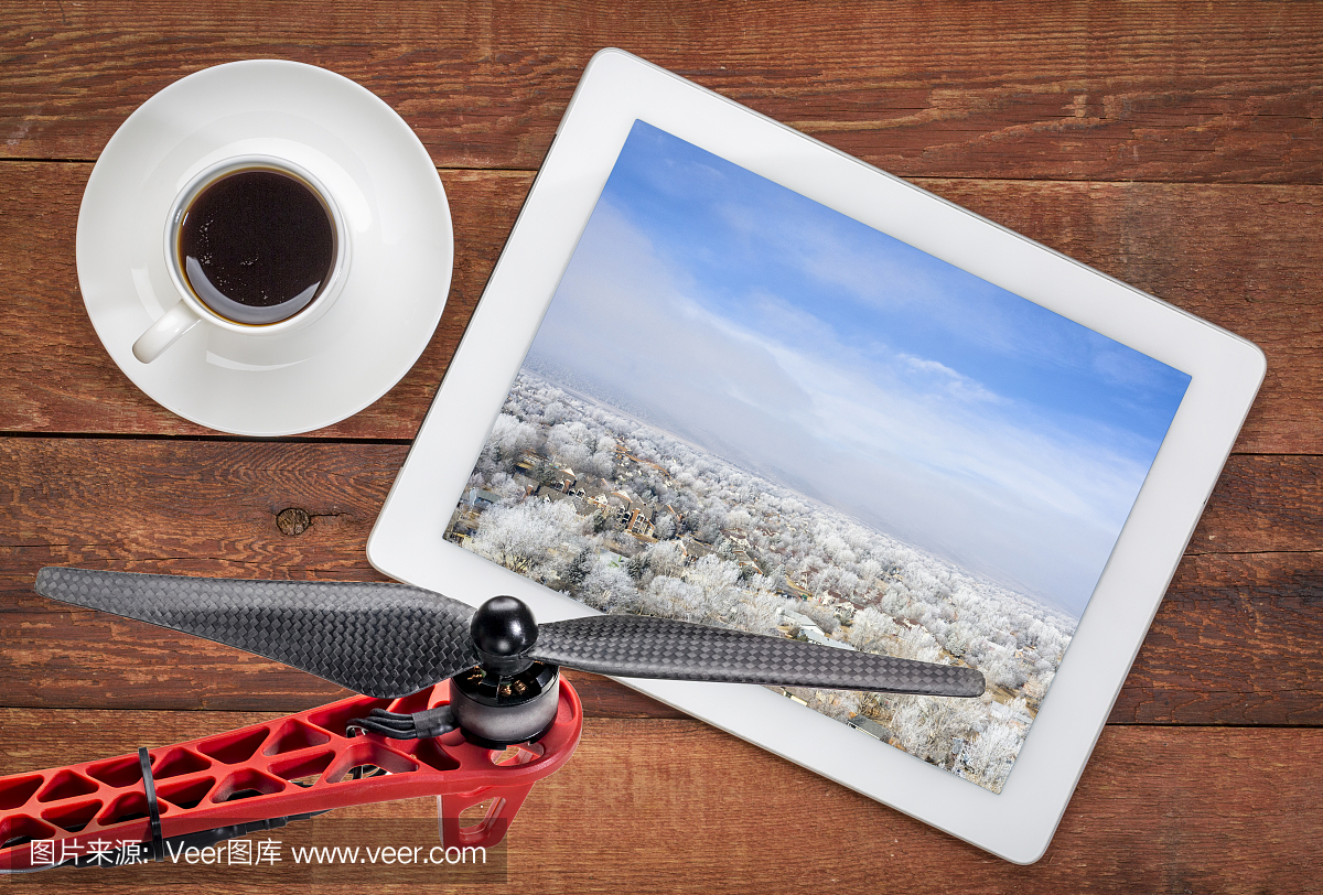 平板电脑,云,技术,霜