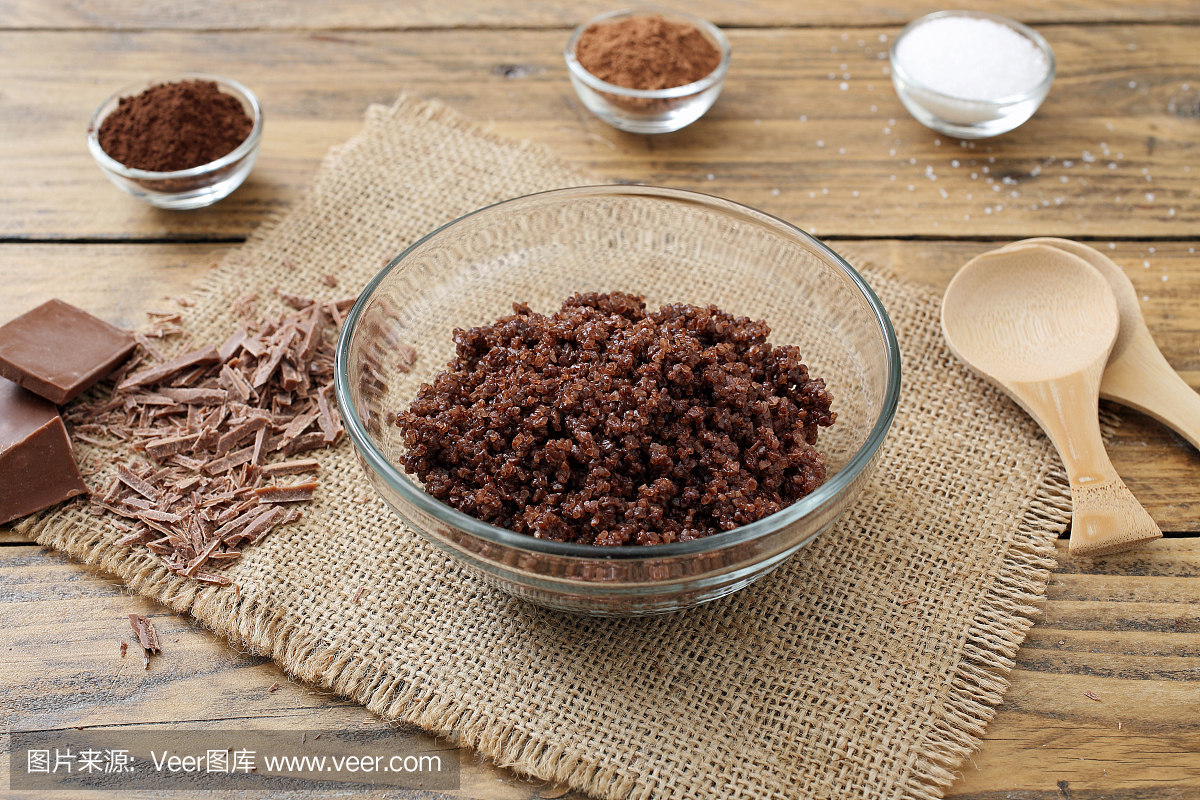 巧克力spaf自制脸和身体磨砂玻璃