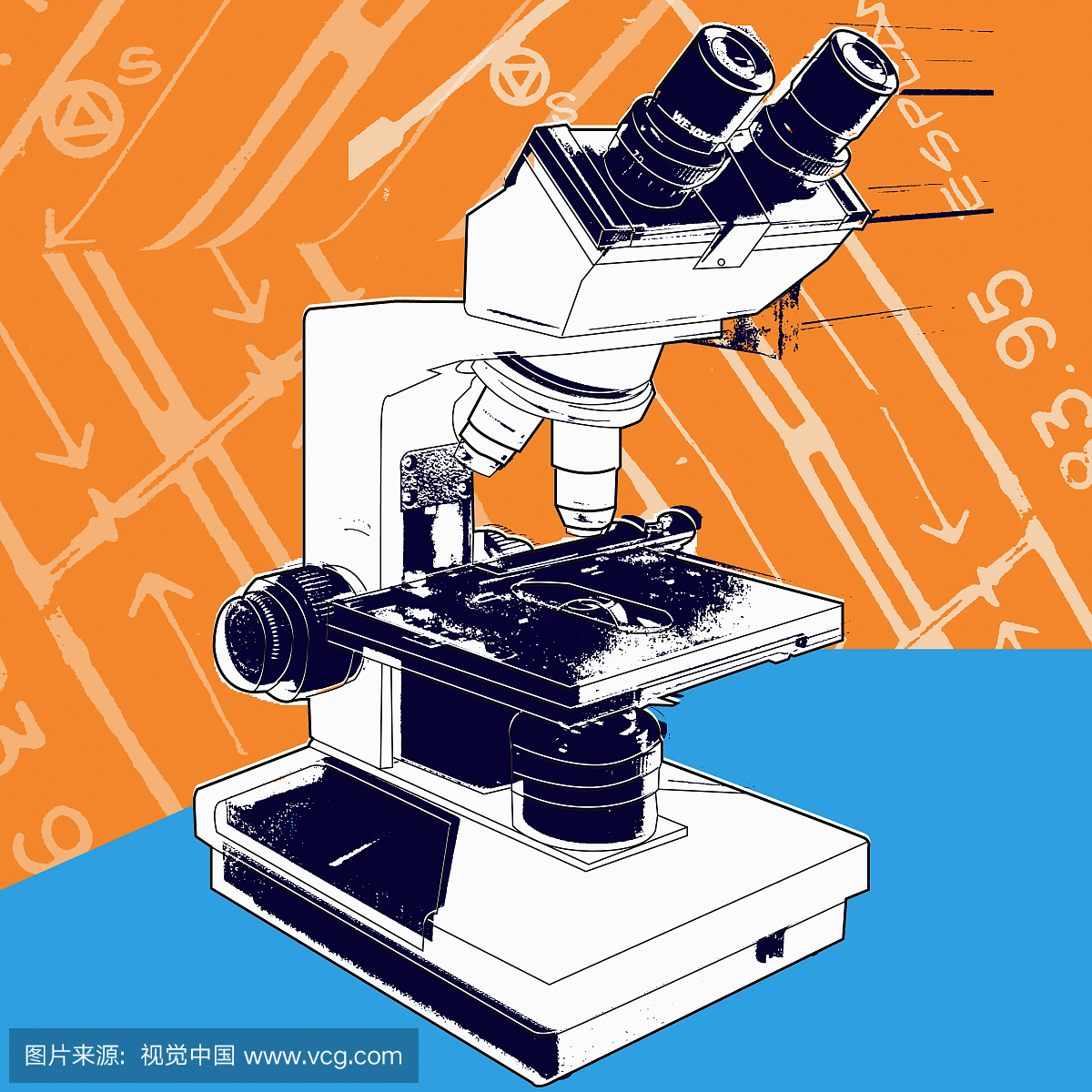 显微镜,一个物体,英文字母S,室内