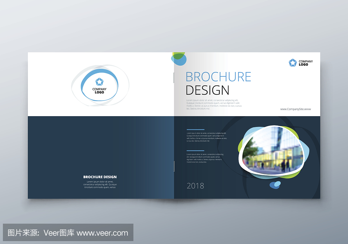 公司业务年度报告,目录,杂志,传单模型。创意现