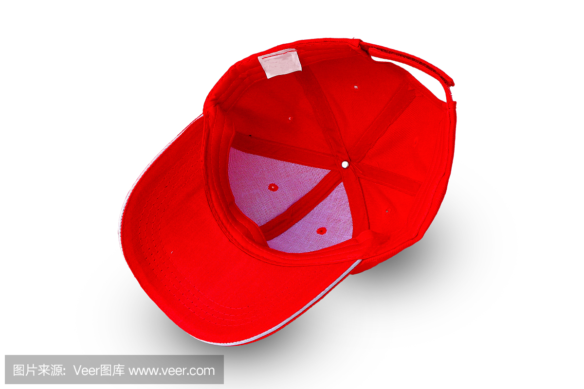 红色棒球帽,带空格插入文字