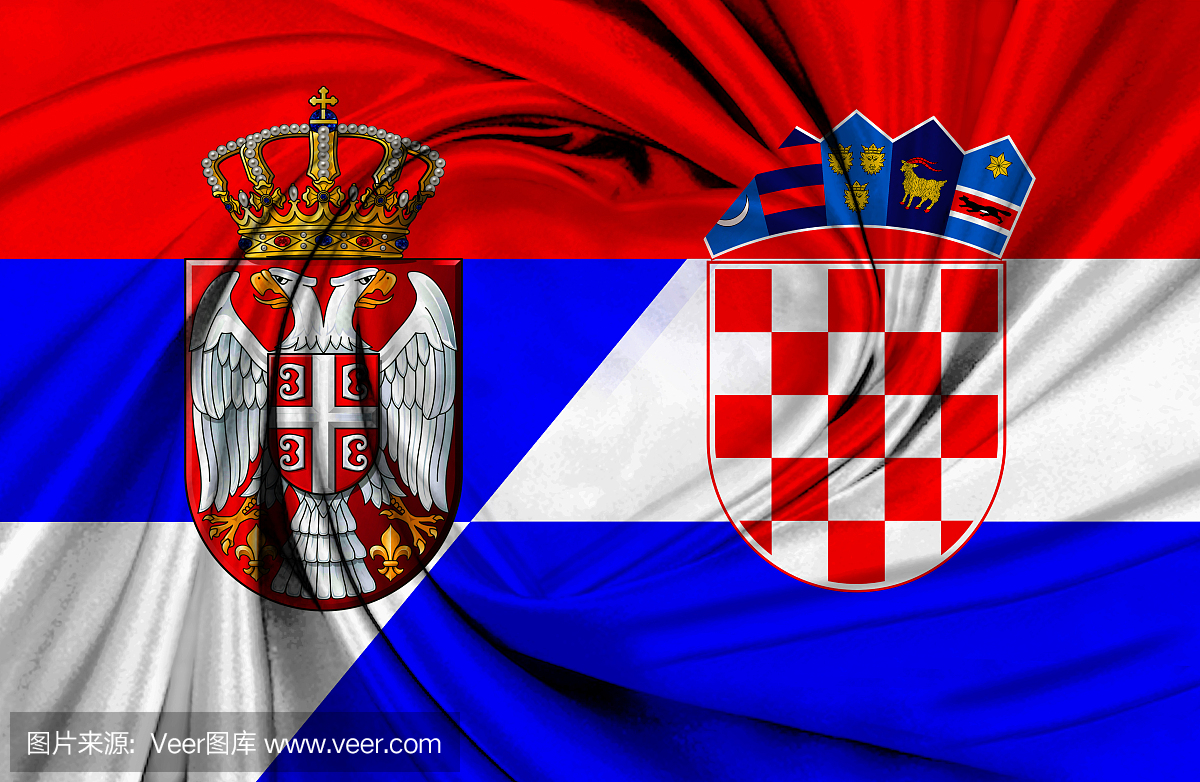 塞尔维亚和克罗地亚国旗