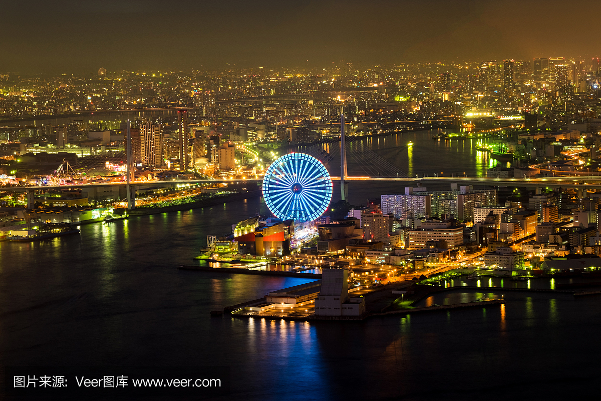 日本大阪Cosmos广场Tempozan摩天轮