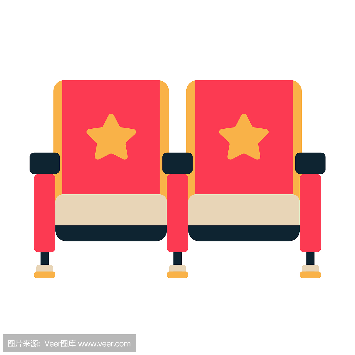 矢量,电影院,约会,计算机图标