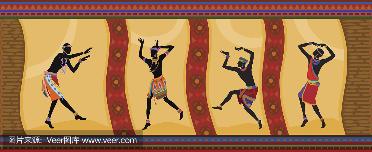 民族舞蹈非洲男子