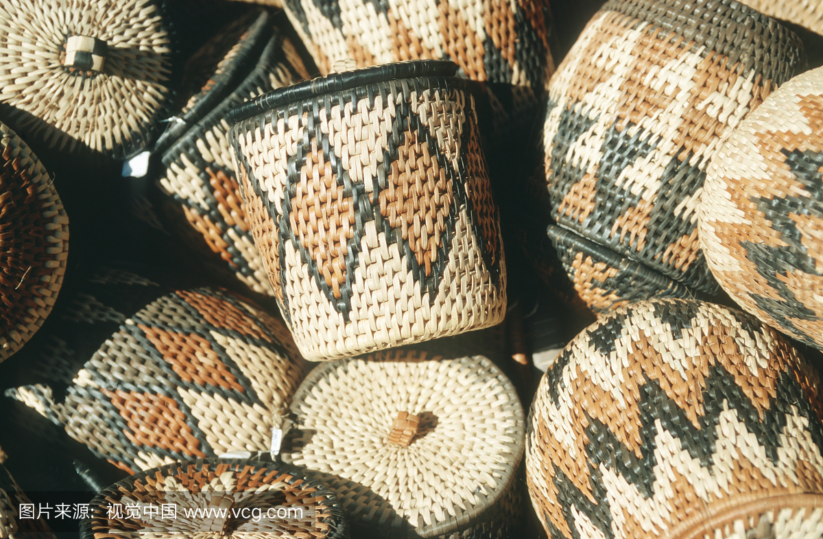 传统的非洲编织工艺品,西北省,南非
