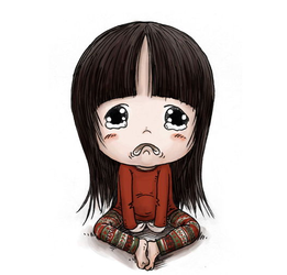 可爱呆萌卡通小女孩图库 - 可爱呆萌狗卡通头像-69kb