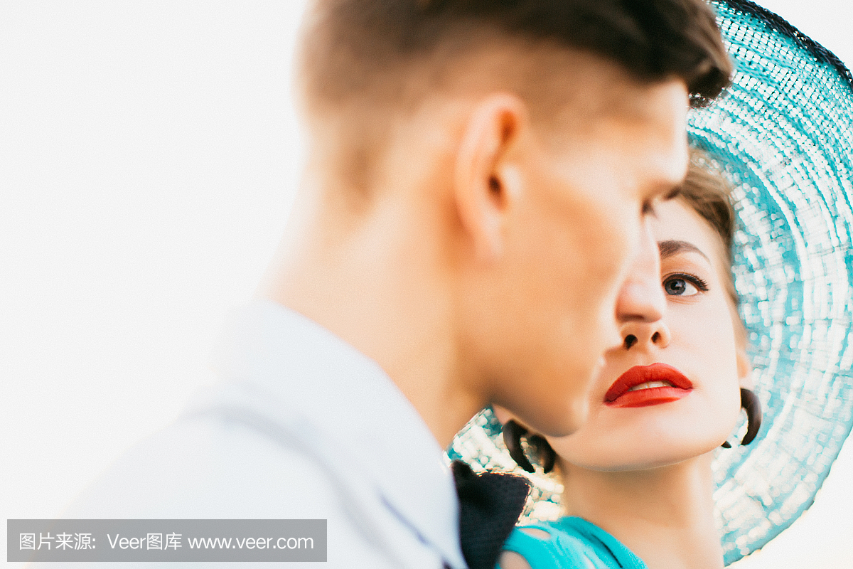 水平画幅,户外,唇膏,婚纱